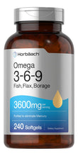 Cargar imagen en el visor de la galería, Triple Omega 3-6-9 3600 Mg 240 Cápsulas Blandas   De Pescado
