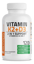 Cargar imagen en el visor de la galería, Vitamina K2 + D3 | Cápsulas Vegetarianas | Huesos y Corazón
