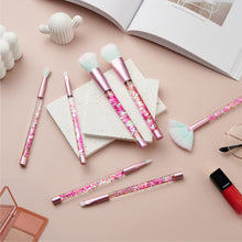Cargar imagen en el visor de la galería, Hawetimher Juego De Brochas De Maquillaje Con Purpurina Rosa
