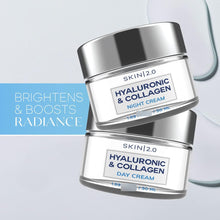 Cargar imagen en el visor de la galería, Skin 2.0 Dúo Crema Día + Noche | Vitamina C + Colágeno + Ác. Hialurónico | K-Beauty | Firmeza + Brillo + Hidratación
