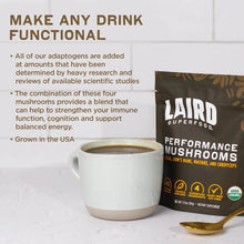 Cargar imagen en el visor de la galería, Laird Superfood Mezcla De Hongos De Rendimiento Orgánico Con

