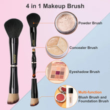 Cargar imagen en el visor de la galería, Jilier Brochas De Maquillaje De Viaje Con Estuche Juego De
