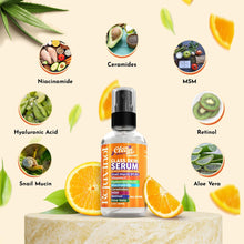 Cargar imagen en el visor de la galería, Sérum Mucina de Caracol + Vitamina C | Niacinamida + Retinol + Ác. Hialurónico + Ceramidas | K-Beauty
