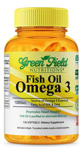 Cargar imagen en el visor de la galería, Greenfield Nutritions Aceite de Pescado Halal 1000mg | 300 Cápsulas | Omega-3 EPA 180mg + DHA 120mg | Certificado Halal | Sin OGM Sin Gluten
