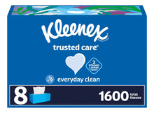 Cargar imagen en el visor de la galería, Kleenex Trusted Care Pañuelos Faciales 8 Cajas Planas 200
