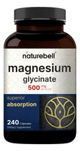 Cargar imagen en el visor de la galería, Naturebell Cápsulas De Glicinato De Magnesio De 500 Mg   240
