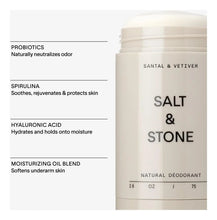 Cargar imagen en el visor de la galería, Salt &amp; Stone Desodorante Natural Santal &amp; Vetiver
