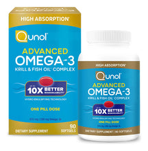 Cargar imagen en el visor de la galería, Qunol Complejo Avanzado De Krill Y Aceite De Pescado Omega 3
