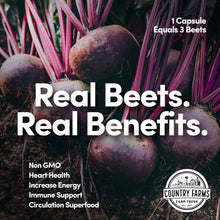 Cargar imagen en el visor de la galería, Country Farms Bountiful Beets Cápsulas De Remolacha Integral
