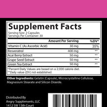 Cargar imagen en el visor de la galería, Angry Supplements Clear Skin Complex Con Resveratrol Acai Té
