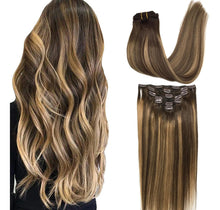 Cargar imagen en el visor de la galería, Goo Goo Extensiones De Cabello Humano Remy Con Clip En
