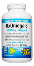 Cargar imagen en el visor de la galería, Natural Factors Aceite De Pescado Rxomega-3 Grado
