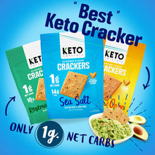 Cargar imagen en el visor de la galería, Keto Crackers Galletas Bajas En Carbohidratos Paquete
