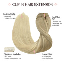 Cargar imagen en el visor de la galería, Maxita Extensiones De Cabello Humano Real 24 Pulgadas Rubio
