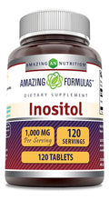Cargar imagen en el visor de la galería, Amazing Formulas Inositol 1000 mg | 120 Tabletas | Salud Hormonal
