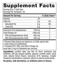 Cargar imagen en el visor de la galería, Nordic Naturals Ultimate Omega + Coq10 Limón 60 Geles
