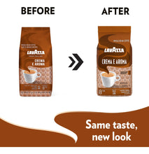 Cargar imagen en el visor de la galería, Mezcla De Café De Grano Entero Lavazza Crema E Aroma Bolsa
