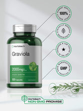 Cargar imagen en el visor de la galería, Horbäach Extracto De Graviola 2000 Mg 120 Cápsulas   Sin Ogm
