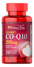 Cargar imagen en el visor de la galería, Puritans Pride Coq10 200 Mg Apoya La Salud Del Corazón 240
