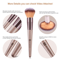 Cargar imagen en el visor de la galería, Heymkgo Brochas De Maquillaje 15 Unidades Color Dorado
