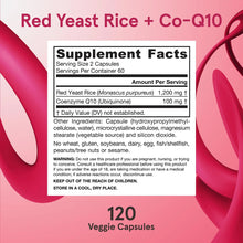 Cargar imagen en el visor de la galería, Jarrow Formulas Red Yeast Rice 1200 Mg &amp; Co-q10 100 Mg Per

