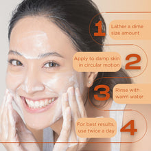 Cargar imagen en el visor de la galería, Gel Limpiador Facial Vitamina C + Aloe Vera + Té Verde | Antienvejecimiento
