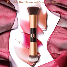 Cargar imagen en el visor de la galería, Abruga Brocha De Base Facial Pinceles De Maquillaje De Doble

