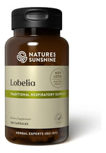 Cargar imagen en el visor de la galería, Natures Sunshine Lobelia 100 Cápsulas
