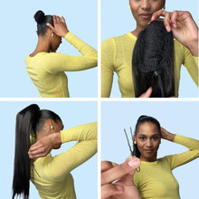 Cargar imagen en el visor de la galería, Prettyshop Extensión De Cola De Caballo Trenzada Ondulada Y

