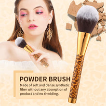 Cargar imagen en el visor de la galería, Docolor Brochas De Maquillaje De Leopardo 14 Piezas Base
