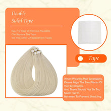 Cargar imagen en el visor de la galería, Full Shine Extensiones Adhesivas De Cabello Humano De 22
