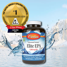 Cargar imagen en el visor de la galería, Carlson Gemas Elite Epa 1000 Mg De Aceite De Pescado Epa
