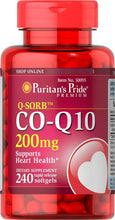 Cargar imagen en el visor de la galería, Puritans Pride Coq10 200 Mg Apoya La Salud Del Corazón 240
