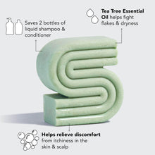 Cargar imagen en el visor de la galería, Kitsch Tea Tree &amp; Mint Clarifying Shampoo And Shave Bar

