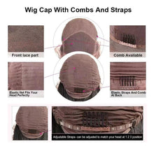 Cargar imagen en el visor de la galería, Peluca Corta De Encaje Frontal Pelucas Sintéticas Bob
