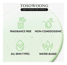 Cargar imagen en el visor de la galería, Tosowoong Ampolla De Poros De Tomate Verde Con 20000 Ppm De
