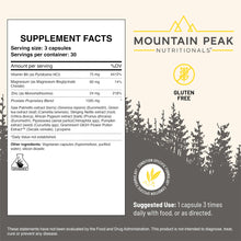 Cargar imagen en el visor de la galería, Suplemento de Próstata | Pygeum + Zinc + Licopeno + Semilla Calabaza | Mountain Peak
