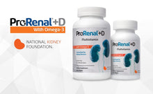 Cargar imagen en el visor de la galería, Nephroceuticals ProRenal+D | Omega-3 Aceite de Pescado + Vitamina D3 | 180 Cápsulas Blandas | 90 Días | Multivitamínico Renal
